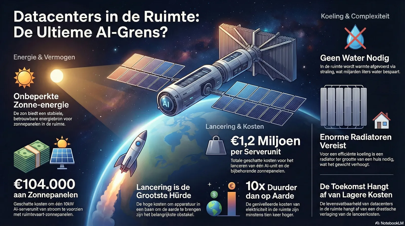 Waarom we Nvidia-chips naar de kosmos schieten: De waanzinnige economie achter orbitale AI-datacenters